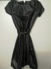 Adult Female Costumes to Hire - Black leather dress (1)